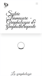 Mobile Screenshot of grapho-graphotherapie.be